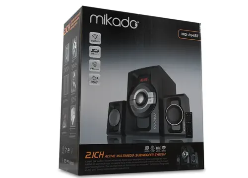 Mikado MD-854BT 2+1  USB+SD+FM Destekli Bluetooth Speaker