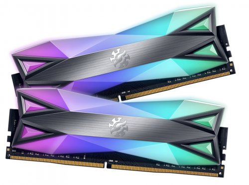 Resim XPG Spectrix D60G 16GB (2x8) 4133MHz DDR4 CL19 RGB Tungsten Gri Ram - Sistem 