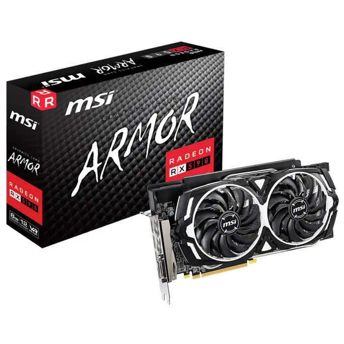 MSI Radeon RX 590 Armor 8G AMD Radeon RX 590 8GB GDDR5 256Bit DX12 Gaming Ekran Kartı