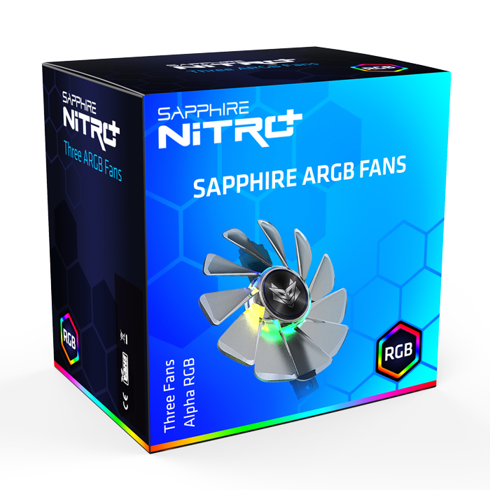 Sapphire 4N004-03-20G Nitro+ RX 5700 ARGB 3'lü Fan Seti