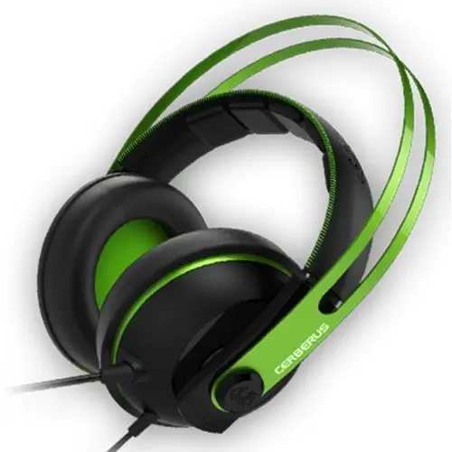 Asus Cerberus V2 53mm PC/Mac/ Mobil Uyumlu Çift Mikrofon Yeşil Gaming Kulaklık