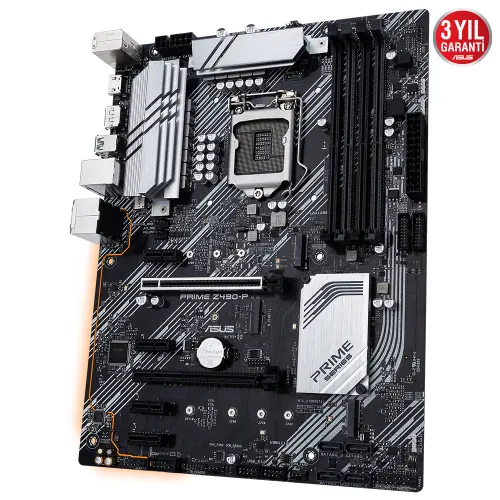 Asus PRIME Z490-P Intel Z490 Soket 1200 DDR4 4600(OC)MHz ATX Gaming (Oyuncu) Anakart