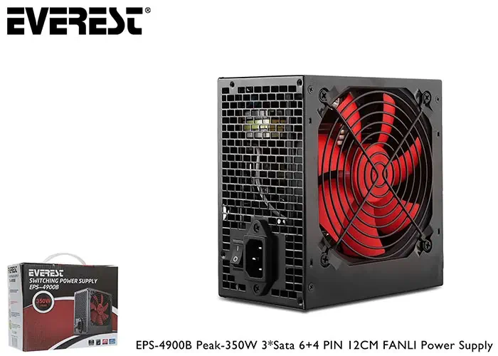 Everest  EPS-4900B PEAK-350W 120mm Fanlı Power Supply