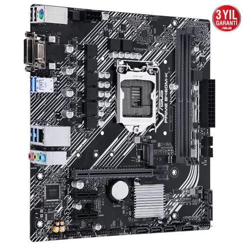 Asus PRIME B460M-K Intel B460 Soket 1200 DDR4 2933MHz mATX Gaming (Oyuncu) Anakart