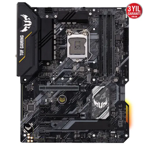 Asus TUF GAMING H470-PRO (WI-FI) Intel H470 Soket 1200 DDR4 2933MHz ATX Gaming (Oyuncu) Anakart