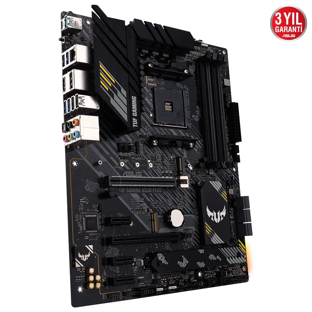 ASUS TUF Gaming B550-Plus AMD B550 Soket AM4 DDR4 4800(OC)MHz ATX Gaming (Oyuncu) Anakart