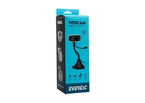 Everest SC-825 300K 480P Ledli USB Webcam