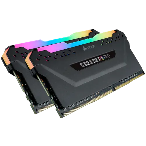 Corsair Vengeance CMW16GX4M2Z3200C16 16GB (2x8GB) RGB PRO DDR4 3200Mhz CL16 Siyah Gaming Ram (Bellek)