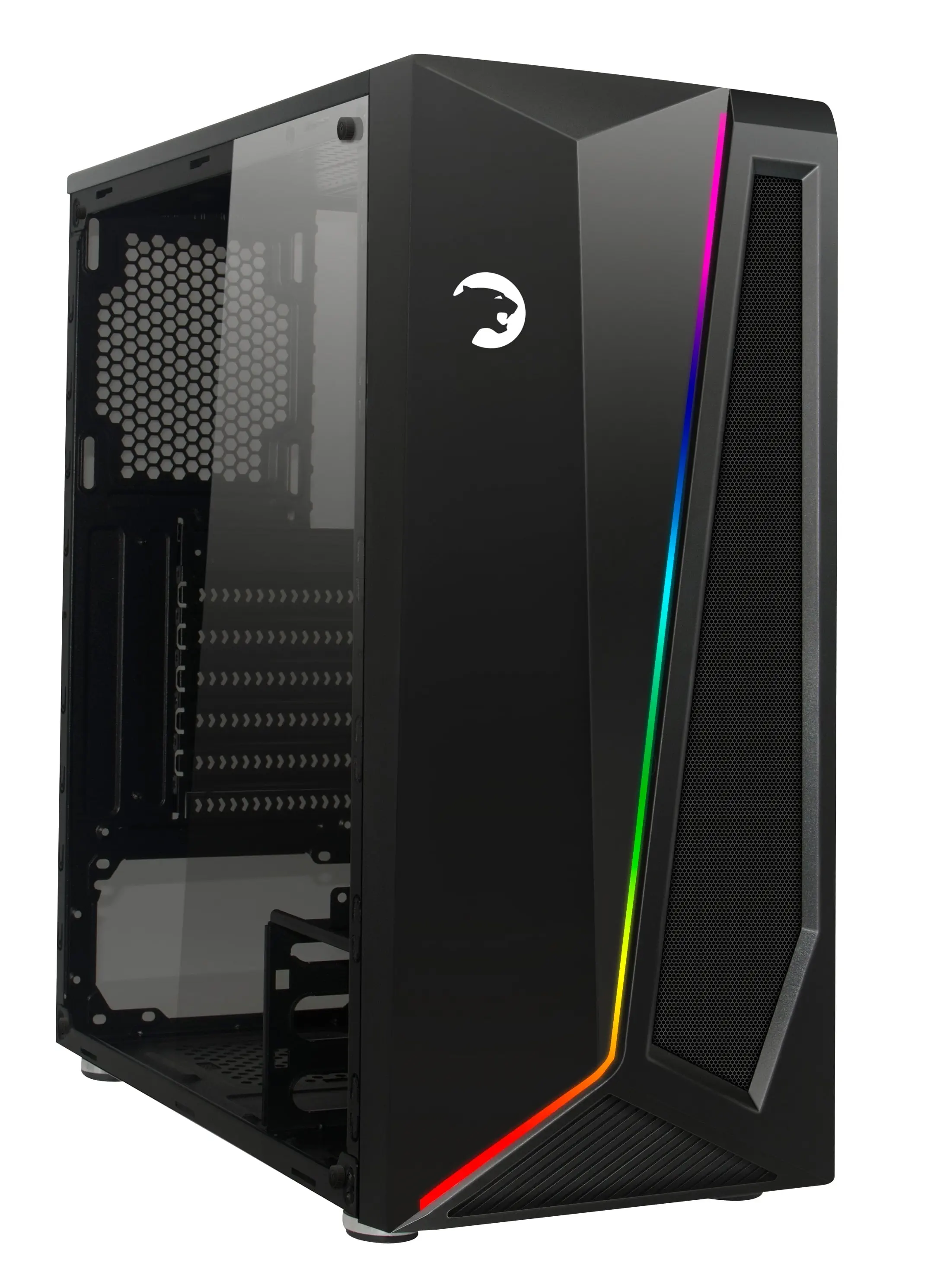 GamePower Dark Side 550W +80 Bronze Dahili PSU` lu 1x120mm ARGB Fan ARGB Led Bar Temperli Cam Gaming Mid ATX
