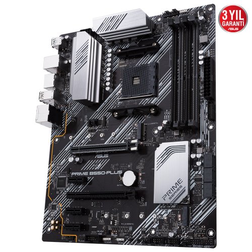 Asus Prime B550-PLUS AMD B550 Soket AM4 DDR4 4600(OC)Mhz ATX Gaming (Oyuncu) Anakart