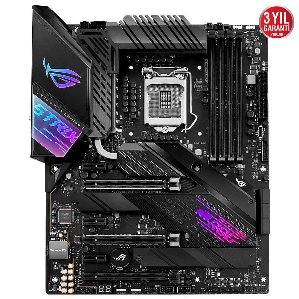 Asus ROG STRIX Z490-E GAMING Intel Z490 Soket 1200 DDR4 4600(OC)MHz ATX Gaming (Oyuncu) Anakart