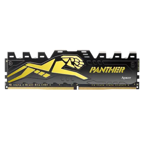 Apacer Panther Black-Gold 16GB (2x8GB) 3200Mhz CL16 DDR4 Gaming Ram (AH4U16G32C08Y7GAA-2)