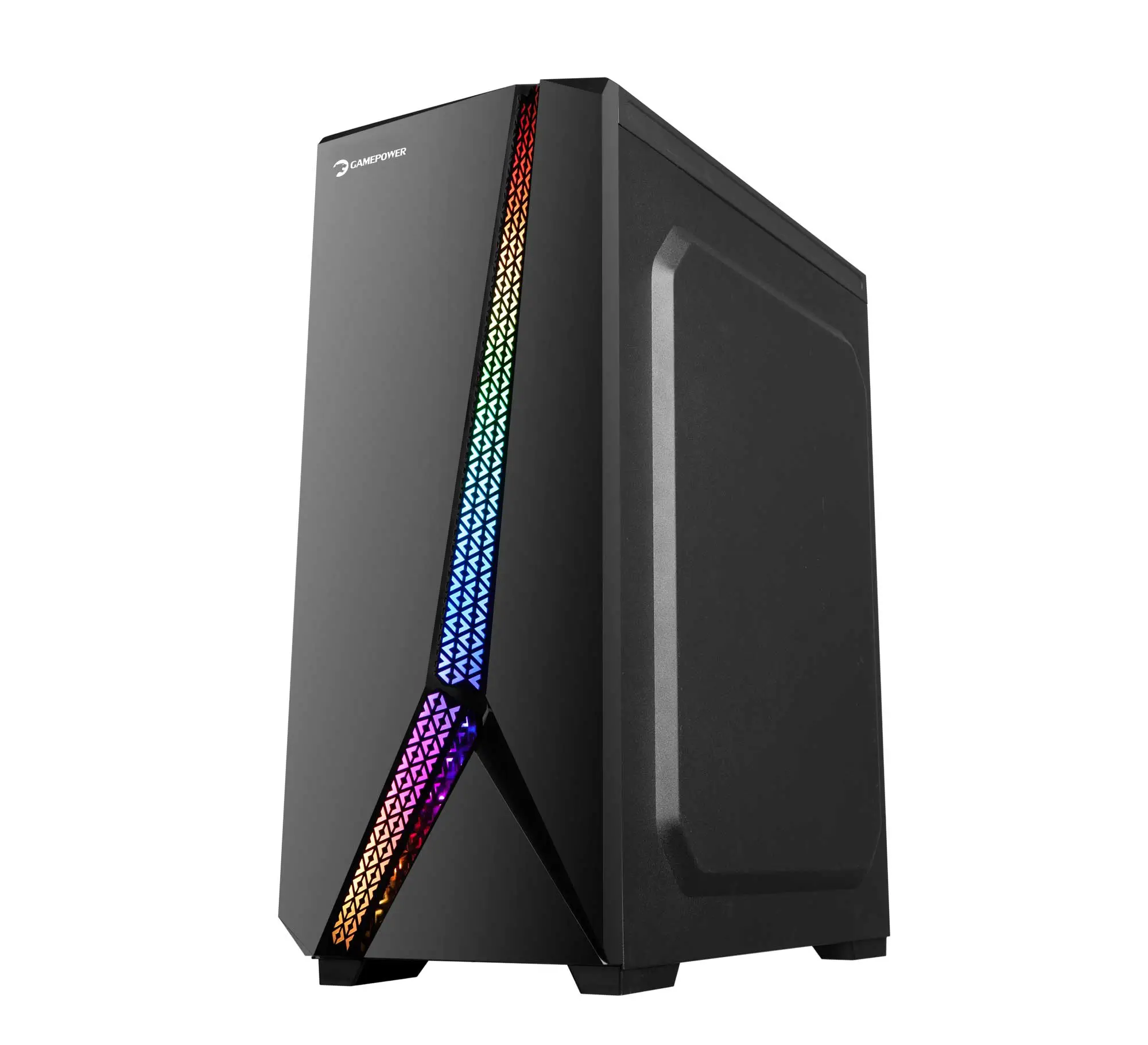GamePower Mythril 650W +80 Bronze Dahili PSU`lu 1x120mm ARGB Fan ARGB LED Bar Temperli Cam Gaming ATX RGB Kontrolcüsü ve Uzaktan Kumanda Kasa