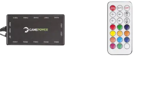 GamePower Crimson Guard 4x120mm ARGB Fan Gaming ATX Kasa RGB Kontrolcü ve Uzaktan Kumanda