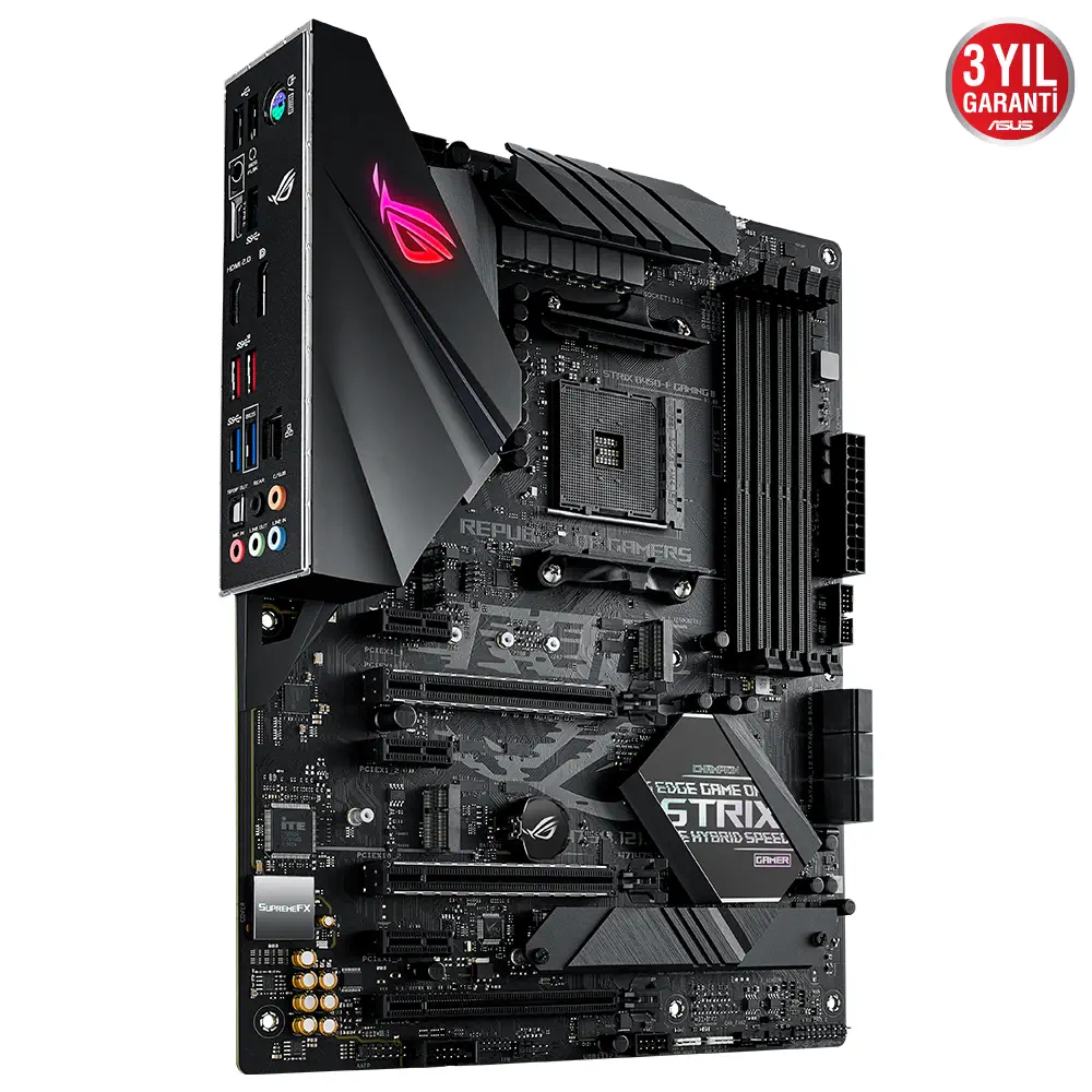 Asus ROG STRIX B450-F GAMING II AMD B450 Soket AM4 DDR4 4400(OC)MHz ATX Gaming (Oyuncu) Anakart