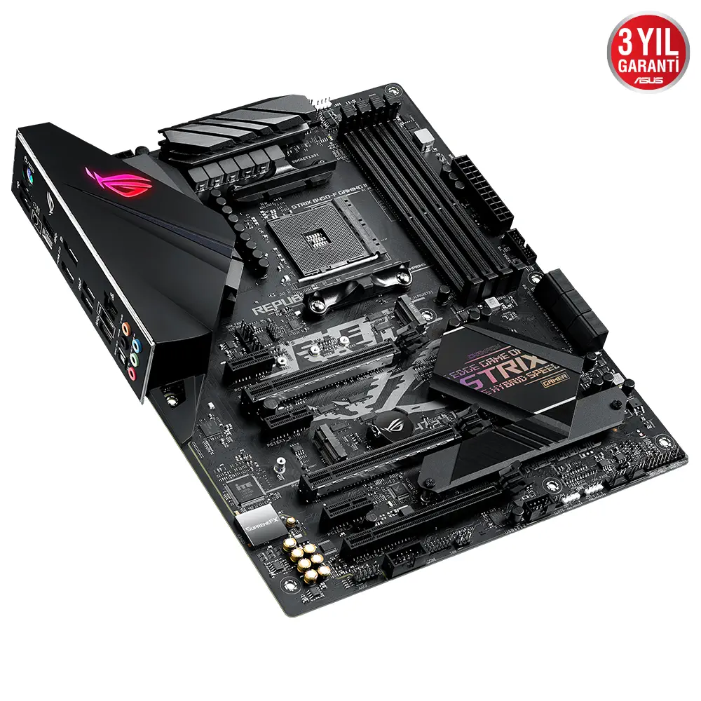 Asus ROG STRIX B450-F GAMING II AMD B450 Soket AM4 DDR4 4400(OC)MHz ATX Gaming (Oyuncu) Anakart