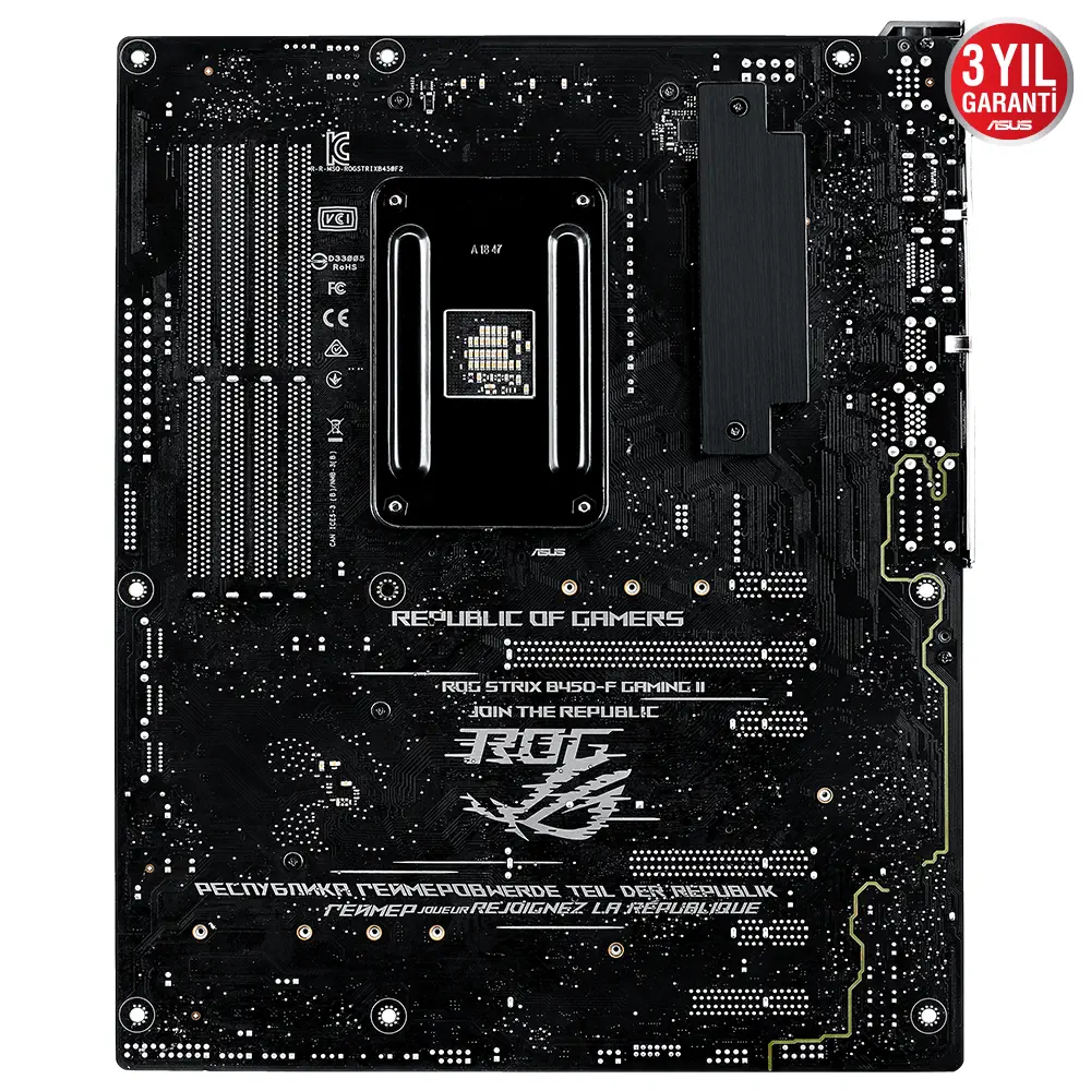 Asus ROG STRIX B450-F GAMING II AMD B450 Soket AM4 DDR4 4400(OC)MHz ATX Gaming (Oyuncu) Anakart