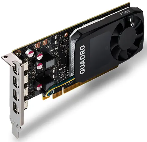 PNY Quadro P1000 DVI VCQP1000DVIV2-PB 4GB GDDR5 128Bit DX12 Ekran Kartı