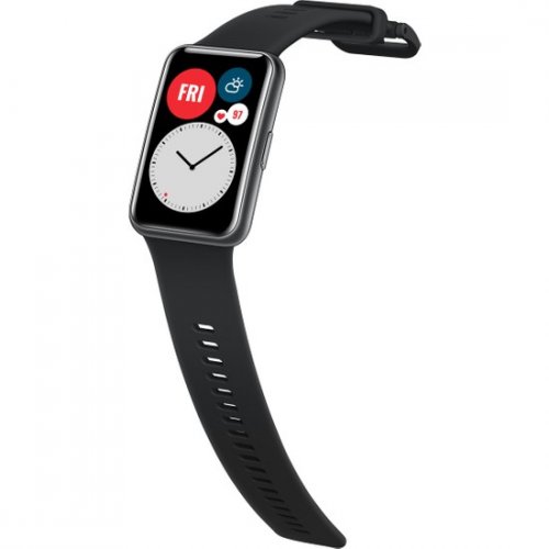 Huawei Watch Fit 1.64″ AMOLED Ekran Suya Dayanıklı Siyah Akıllı Saat