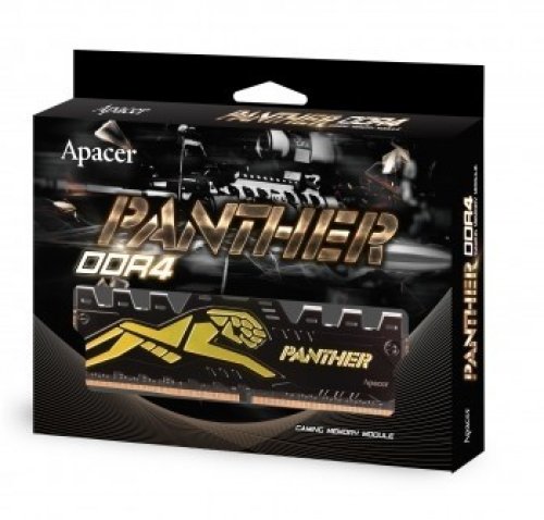 Apacer Panther Black-Gold 16GB (1x16GB) 3200MHz CL16 DDR4 Gaming Ram (AH4U16G32C08Y7GAA-1)
