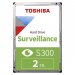 Toshiba S300 Surveillance HDWT720UZSVA 2TB 128MB 5400Rpm 3.5” SATA3 7/24 Güvenlik Diski