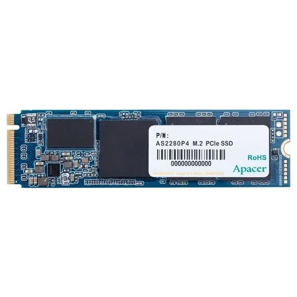 Apacer AS2280P4 256GB 2100/1300MB/s NVMe PCIe Gen3x4 M.2 SSD Disk (AP256GAS2280P4-1)