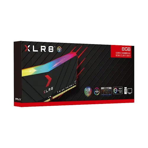 PNY XLR8 Gaming EPIC-X RGB 8GB (1x8GB) 3200MHz CL16 DDR4 Gaming Ram (MD8GD4320016XRGB)
