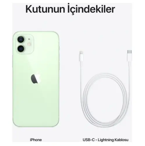 iPhone 12 128GB MGJF3TU/A Yeşil  Cep Telefonu - Apple Türkiye Garantili