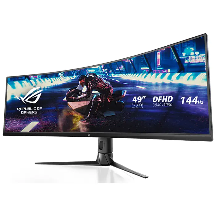 ASUS ROG Strix XG49VQ 49” 4ms 144Hz FreeSync Premium Pro Super Ultra-Wide VA 3840x1080 Curved Gaming (Oyuncu) Monitör