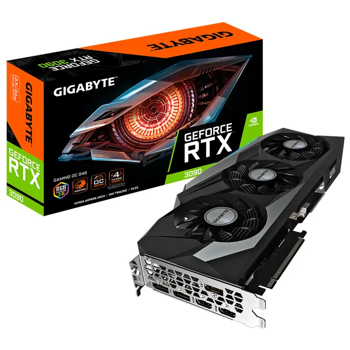 Gigabyte GeForce RTX 3090 Gaming OC 24G GV-N3090GAMING OC-24GD 24GB GDDR6X 384Bit DX12 Gaming Ekran Kartı