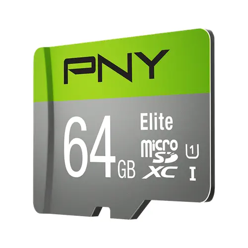 PNY Elite MicroSDXC 64GB 100MB/s Class 10 MicroSD Hafıza Kartı (P-SDUX64U185GW-GE)