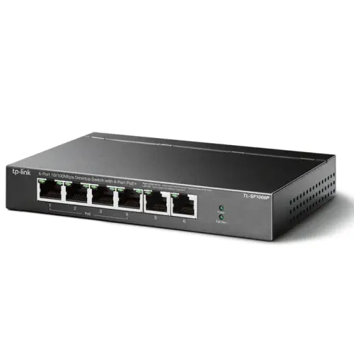 TP-Link TL-SF1006P 6 Port 10/100Mbps Yönetilemez Switch
