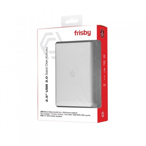Frisby FHC-2585S 2.5” SATA USB 3.0 Alüminyum Disk Kutusu