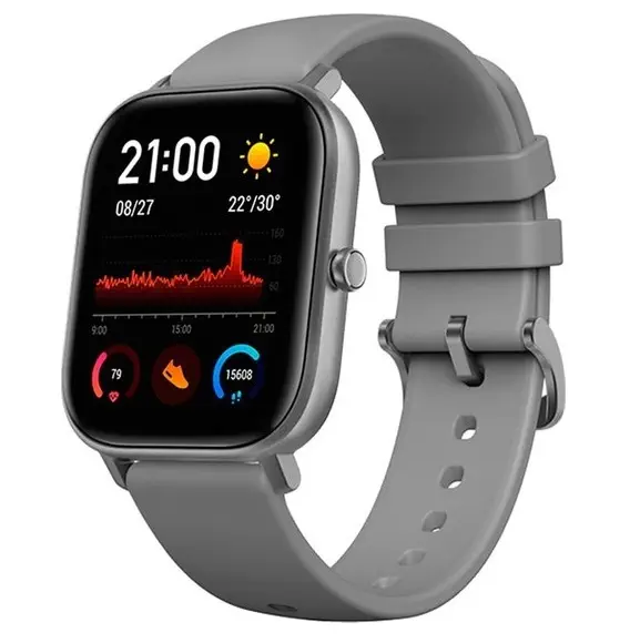 Xiaomi Amazfit GTS Akıllı Saat - Amoled Ekran - 5 ATM Suya Dayanıklı Gri - Distribütör Garantili
