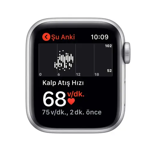 Apple Watch SE 40mm GPS Silver Alüminyum Kasa ve Beyaz Spor Kordon MYDM2TU/A