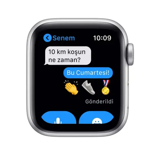 Apple Watch SE 40mm GPS Silver Alüminyum Kasa ve Beyaz Spor Kordon MYDM2TU/A