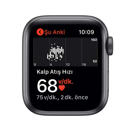 Apple Watch SE 40mm GPS Space Gray Alüminyum Kasa ve Siyah Spor Kordon MYDP2TU/A