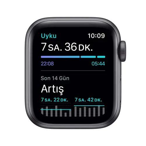 Apple Watch SE 40mm GPS Space Gray Alüminyum Kasa ve Siyah Spor Kordon MYDP2TU/A