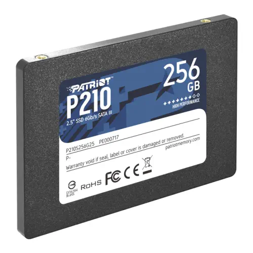 Patriot P210 P210S256G25 256GB 500/400MB/s 2.5″ SATA 3 SSD Disk