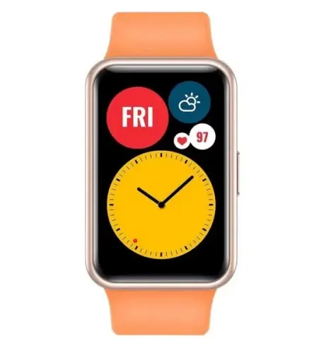 Huawei Watch Fit 1.64″ AMOLED Ekran Suya Dayanıklı Turuncu Akıllı Saat