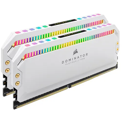 Corsair Dominator Platinum RGB CMT16GX4M2Z3200C16W 16GB (2x8GB) DDR4 3200MHz CL16 Beyaz Gaming (Oyuncu) Ram