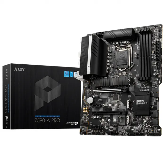 MSI Z590-A PRO Intel Z590 Soket 1200 DDR4 5333(OC)MHz ATX Gaming Anakart