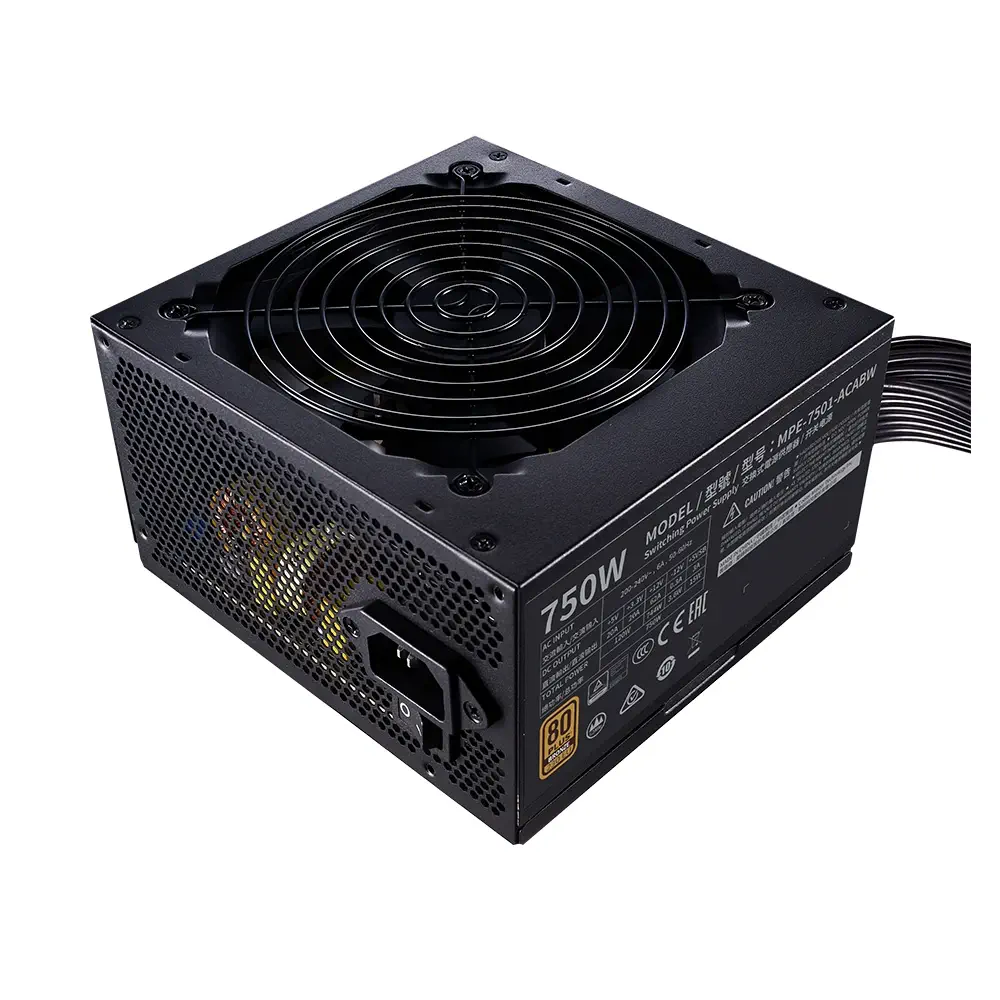 Cooler Master MPE-7501-ACABW-BEU MWE 750 Bronze V2 230V 750W 80+ Bronze 120mm Fan Power Supply