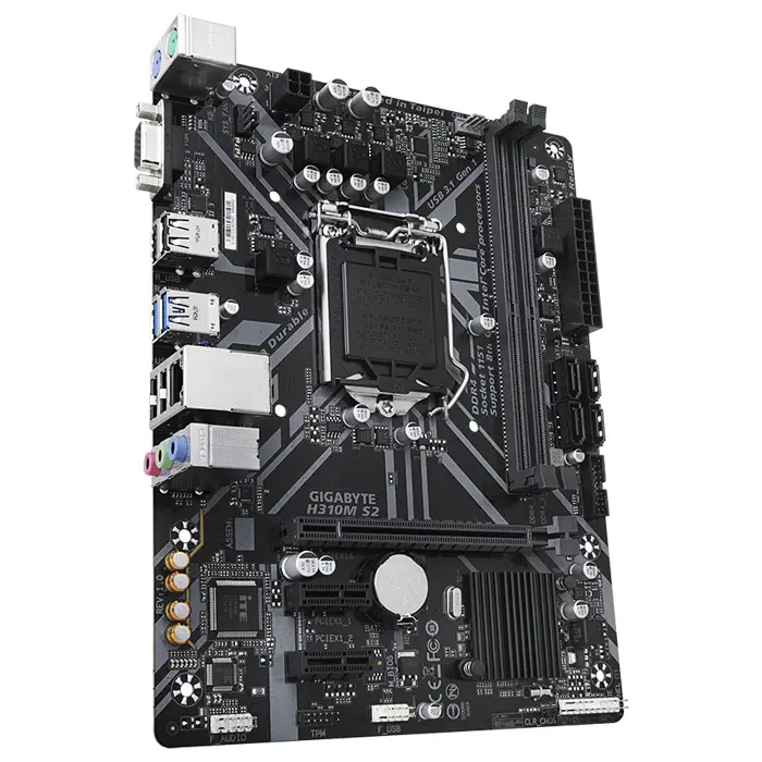 Gigabyte H310M S2 Intel H310 Soket 1151 DDR4 2666MHz m-ATX Gaming (Oyuncu) Anakart