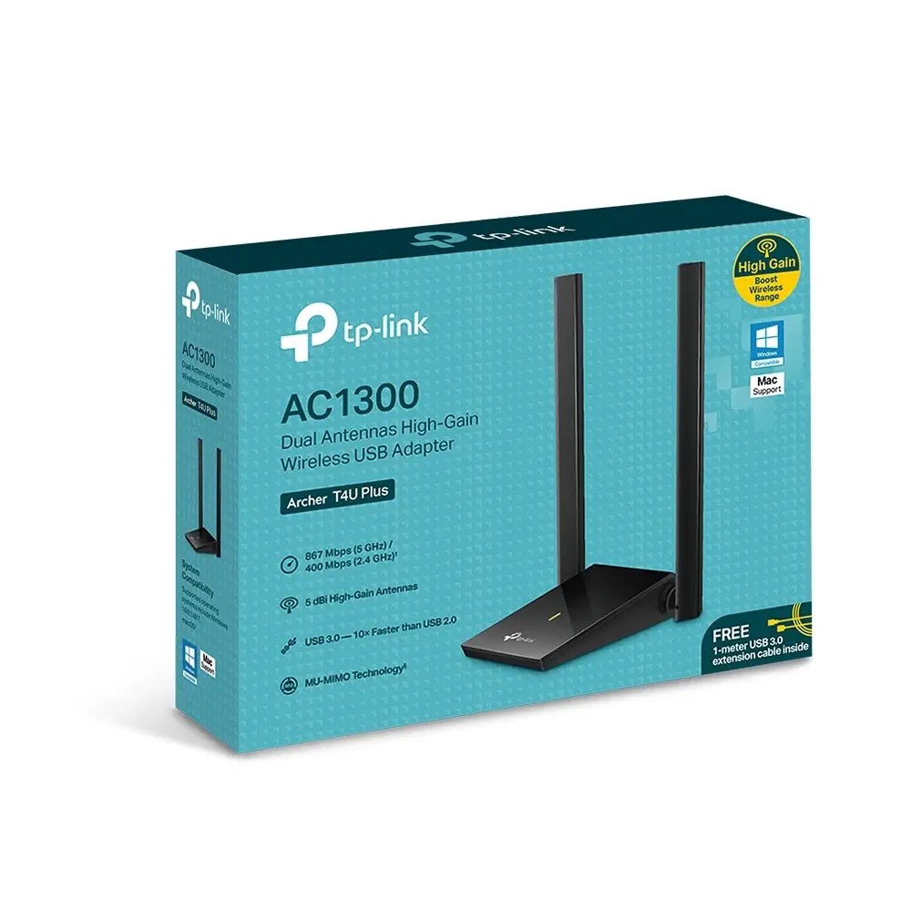 TP-Link Archer T4U Plus 1300 Mbps Kablosuz USB Ağ Adaptörü