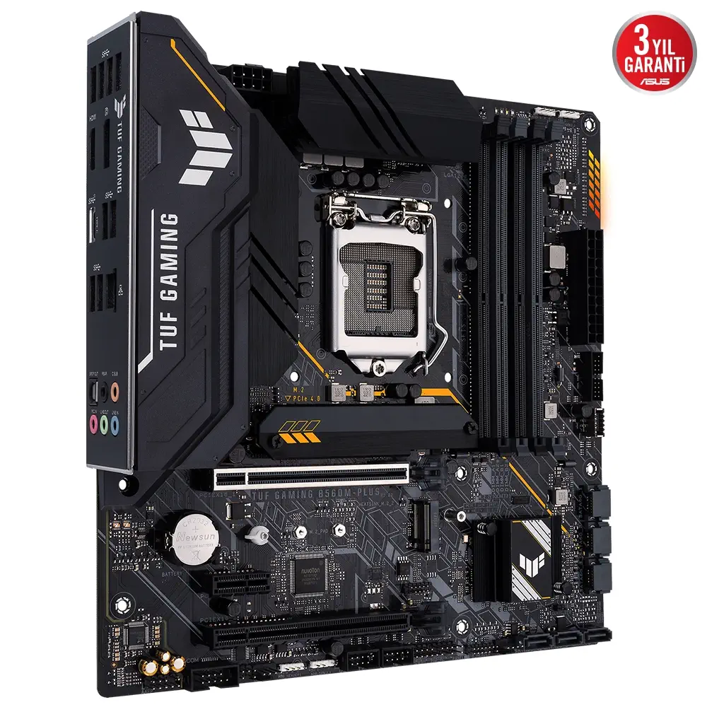 ASUS TUF Gaming B560M-Plus Intel B560 Soket 1200 DDR4 5000(OC)MHz mATX Gaming (Oyuncu) Anakart