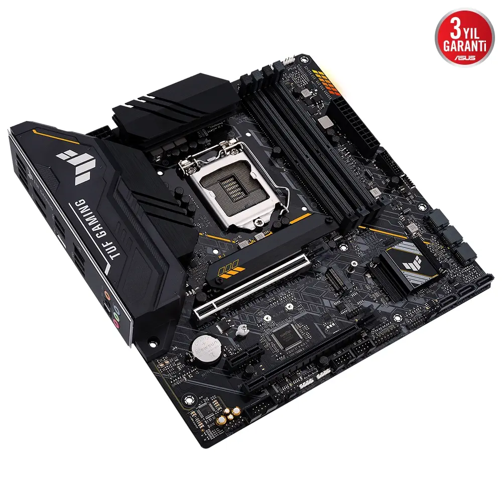 ASUS TUF Gaming B560M-Plus Intel B560 Soket 1200 DDR4 5000(OC)MHz mATX Gaming (Oyuncu) Anakart