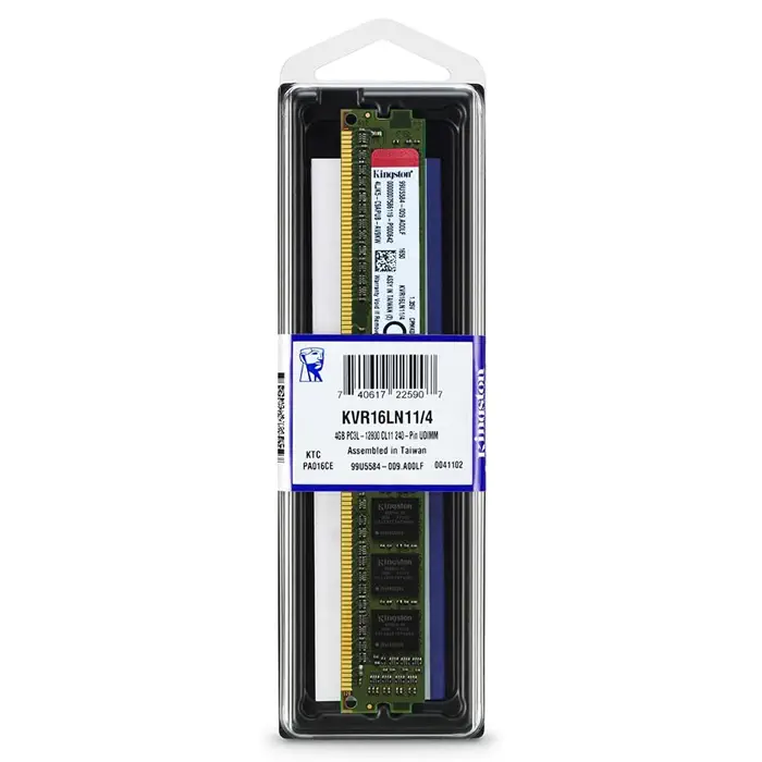 Kingston ValueRAM KVR16LN11/4 4GB (1x4GB) DDR3 1600MHz CL11 Ram (Bellek)