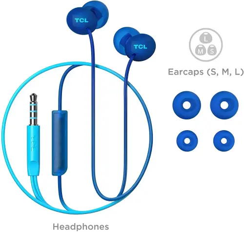 TCL SOCL300BL Kulak İçi Kablolu Kulaklık Mavi - TCL Türkiye Garantili