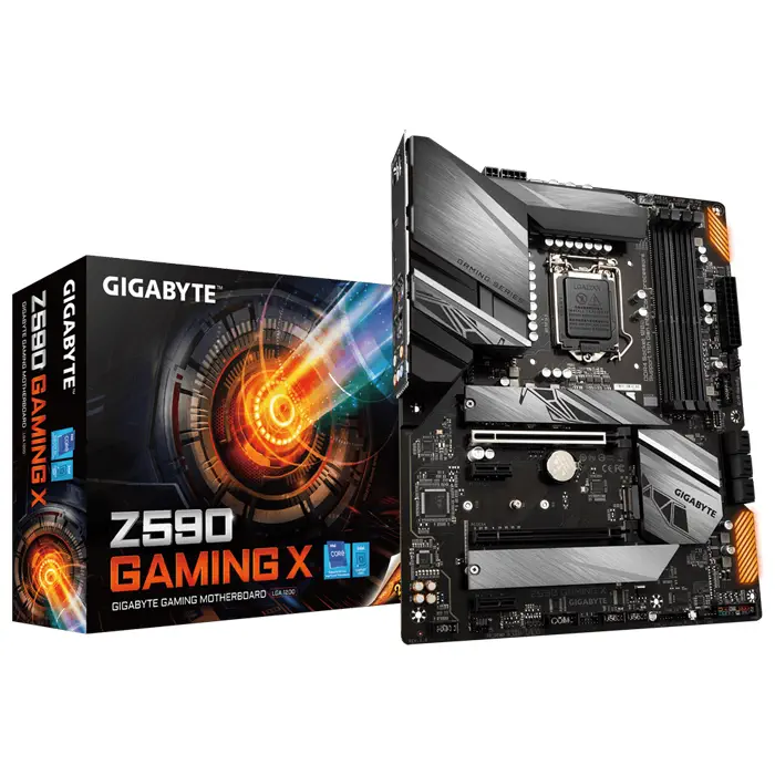 Gigabyte Z590 GAMING X Intel Z590 Soket 1200 DDR4 5333(OC)MHz ATX Gaming (Oyuncu) Anakart